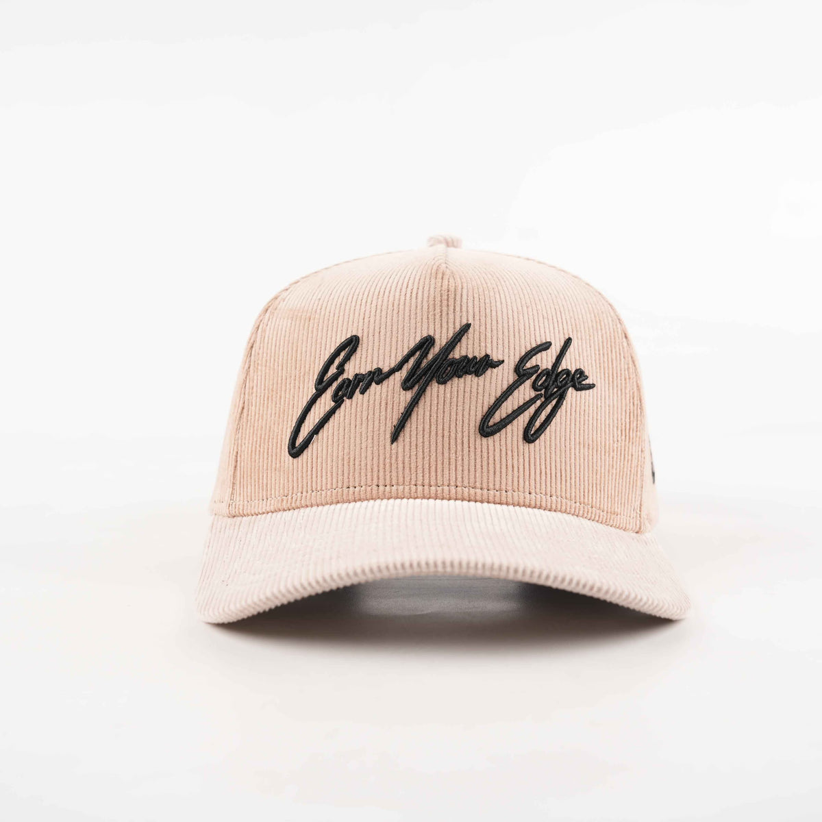 Tan + Grey Corduroy Hat