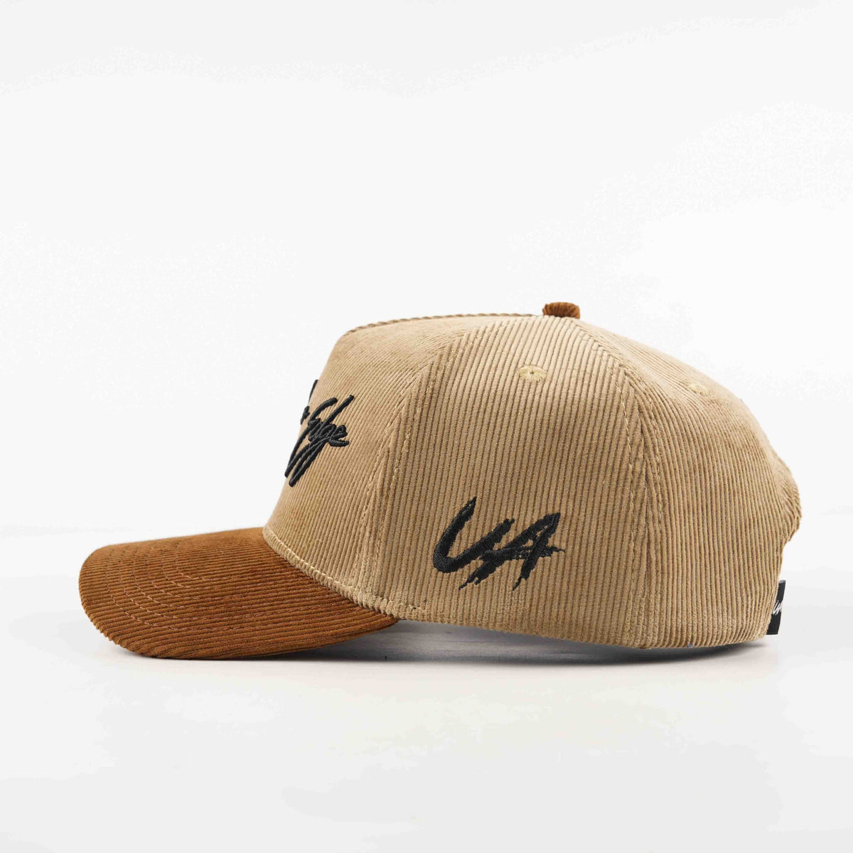 Green + Brown Corduroy Hat