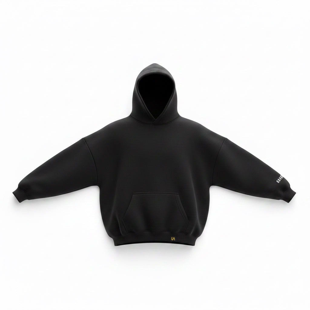 Pitch Black Oversized Hoodie