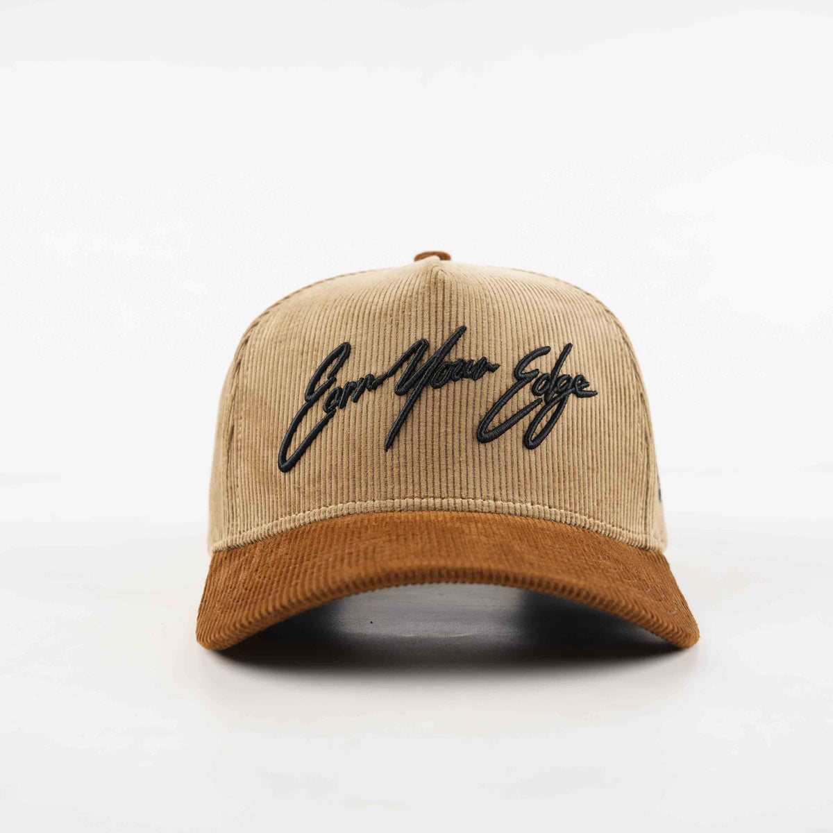 Green + Brown Corduroy Hat
