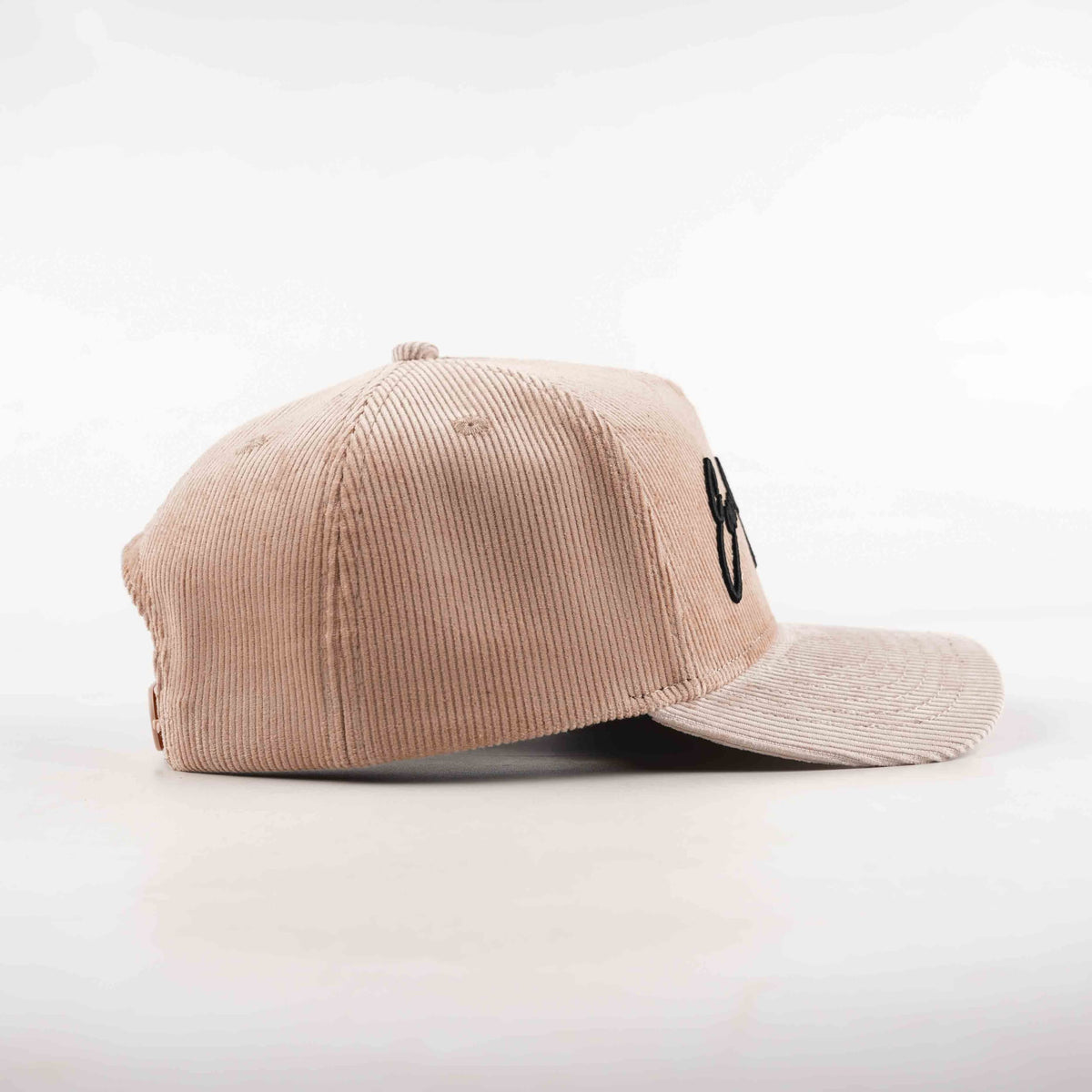 Tan + Grey Corduroy Hat