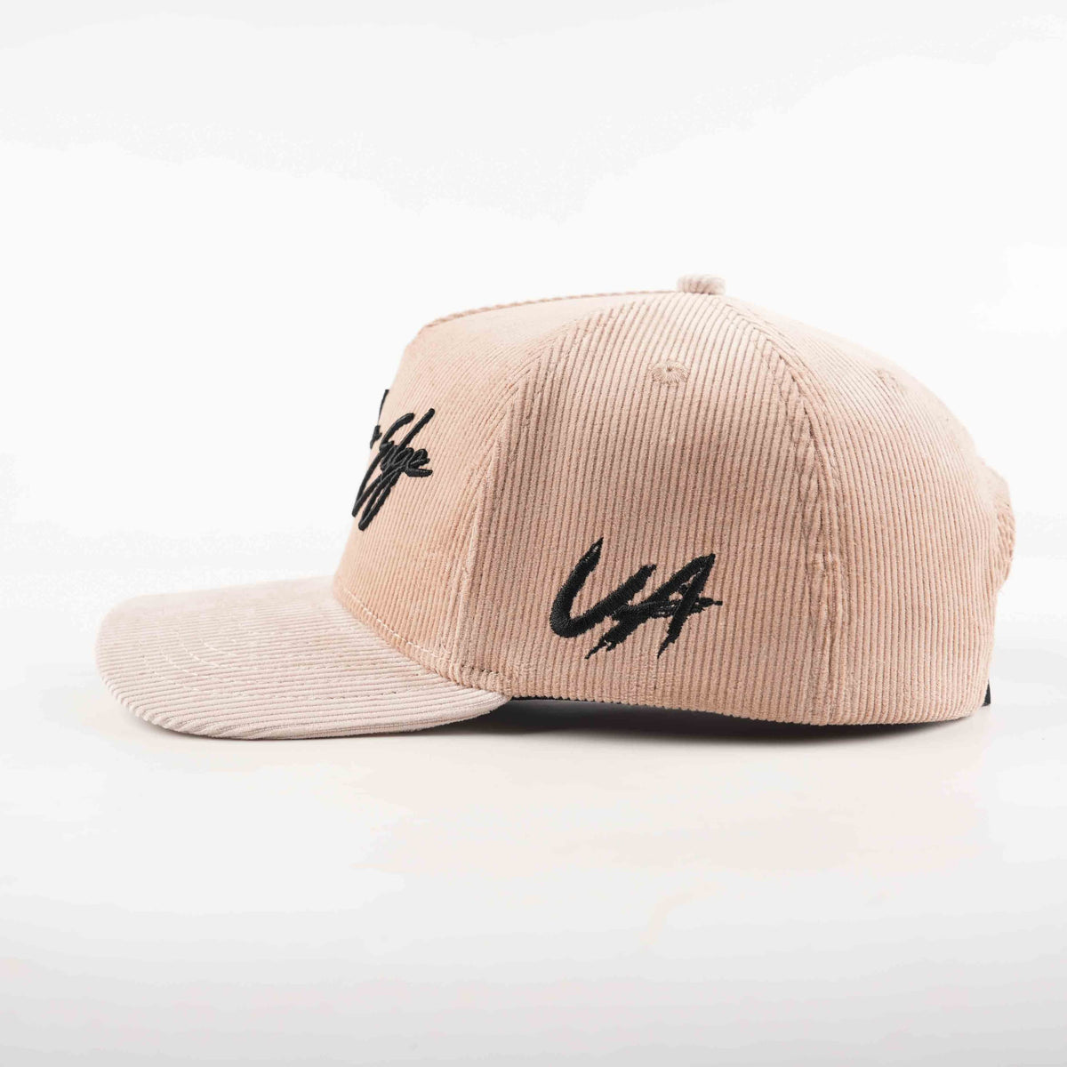 Tan + Grey Corduroy Hat