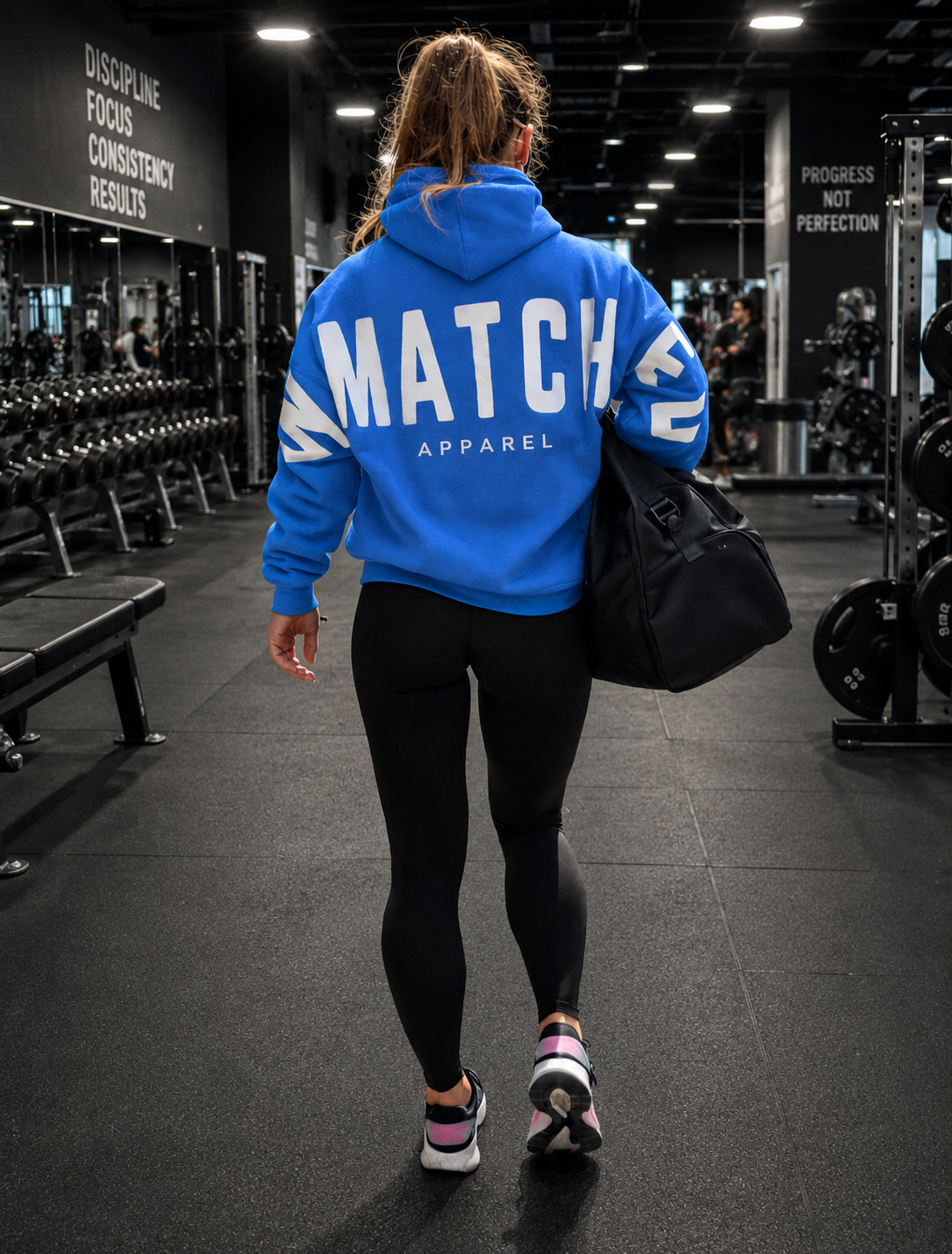 Velocity Blue Oversized Hoodie