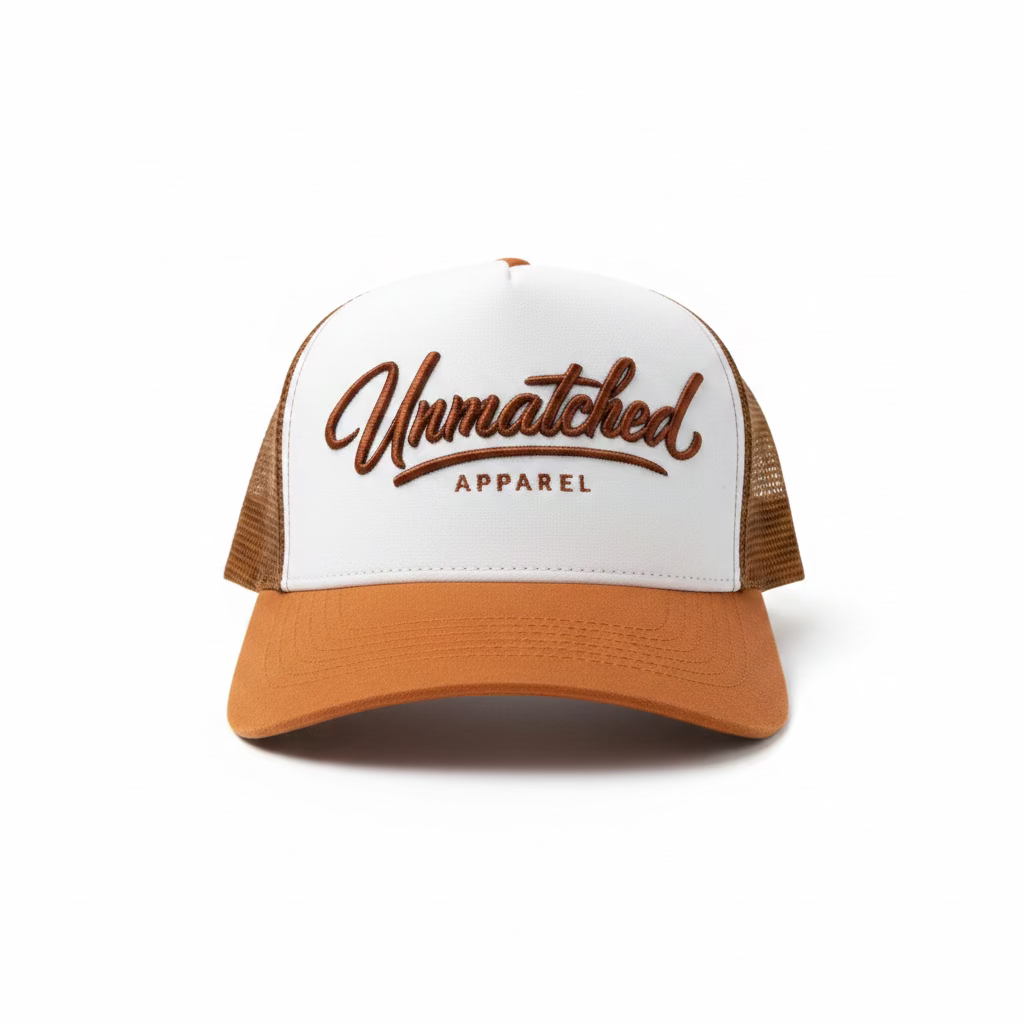 Brown Suede Unmatched Trucker Hat