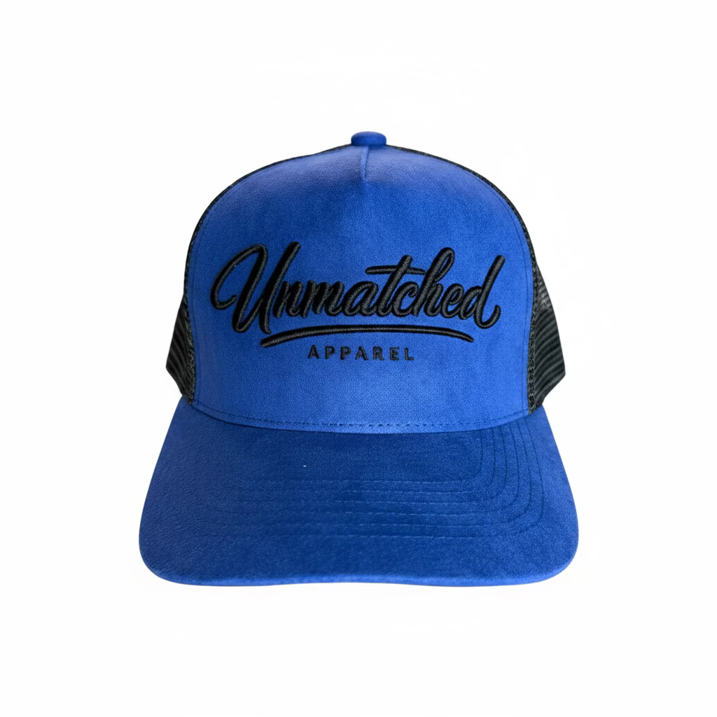 Blue Suede Unmatched Trucker Hat