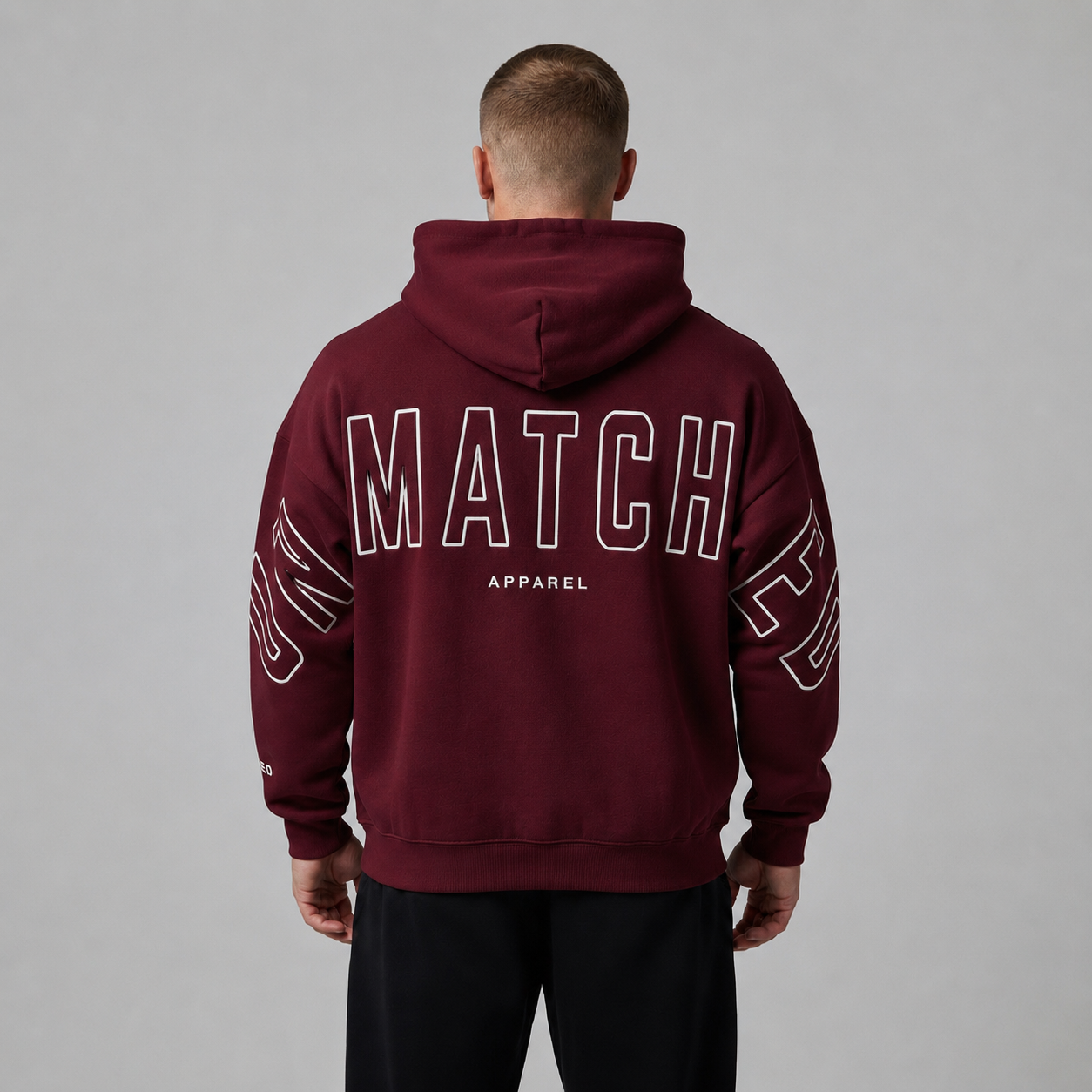 Bloodline Burgundy Oversized Hoodie