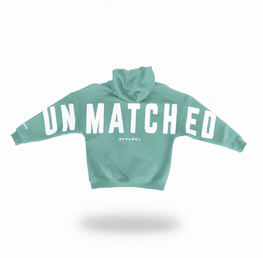 Unmatched Teal Oversized Hoodie