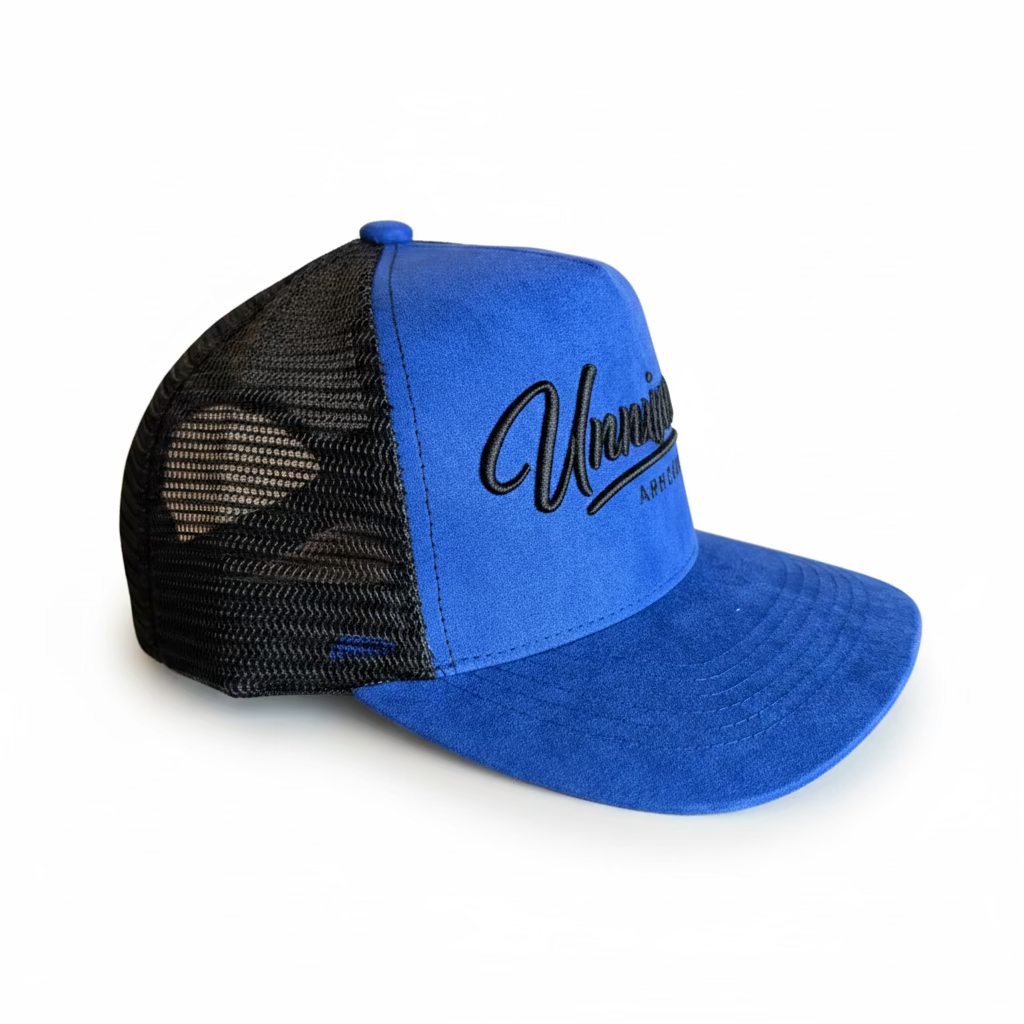 Blue Suede Unmatched Trucker Hat