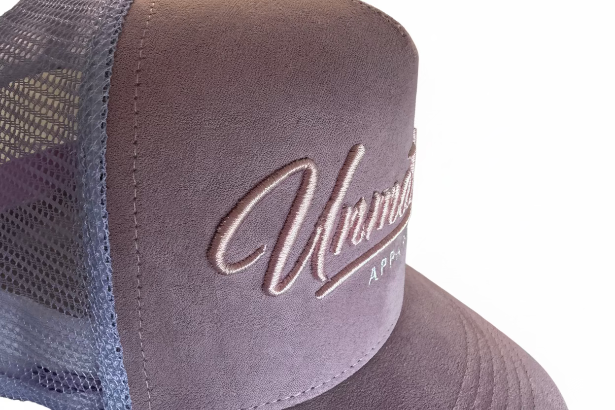 Violet Suede Unmatched Trucker Hat