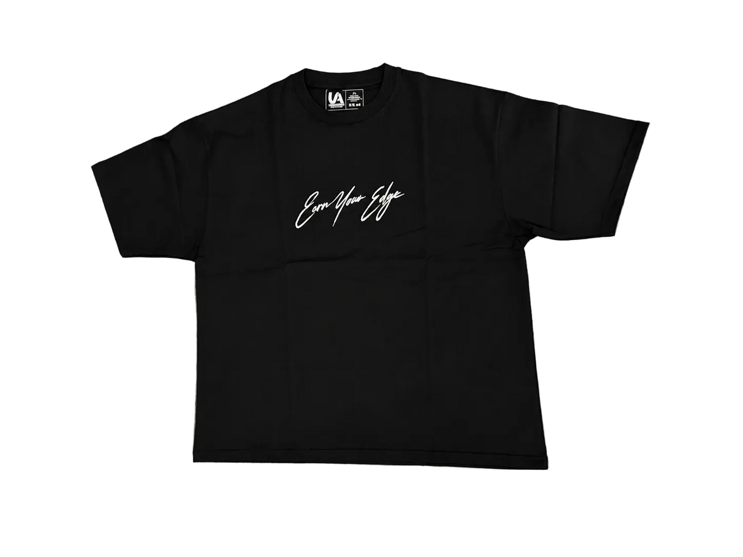 Black Oversized Earn Your Edge T-Shirt