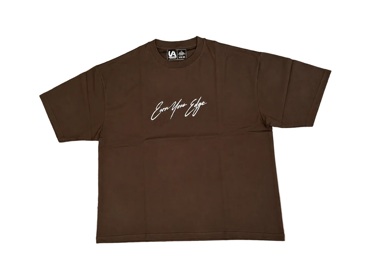 Brown Oversized Earn Your Edge T-Shirt