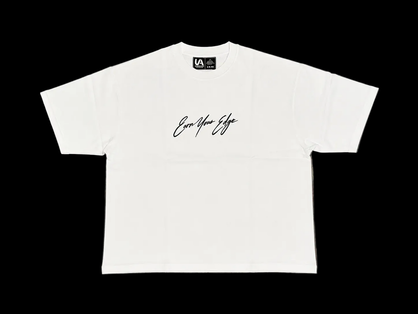 White Oversized Earn Your Edge T-Shirt