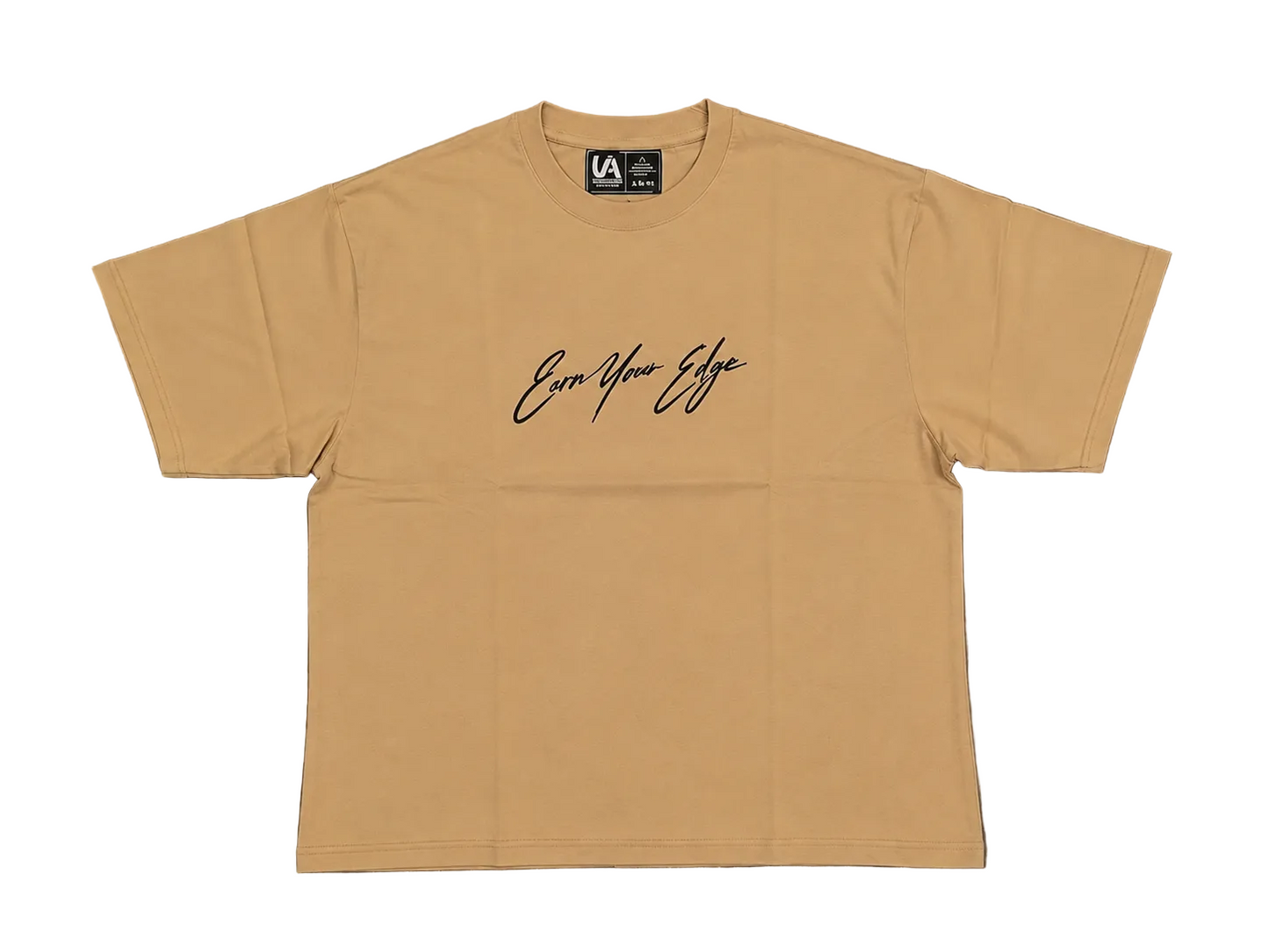 Tan Oversized Earn Your Edge T-Shirt