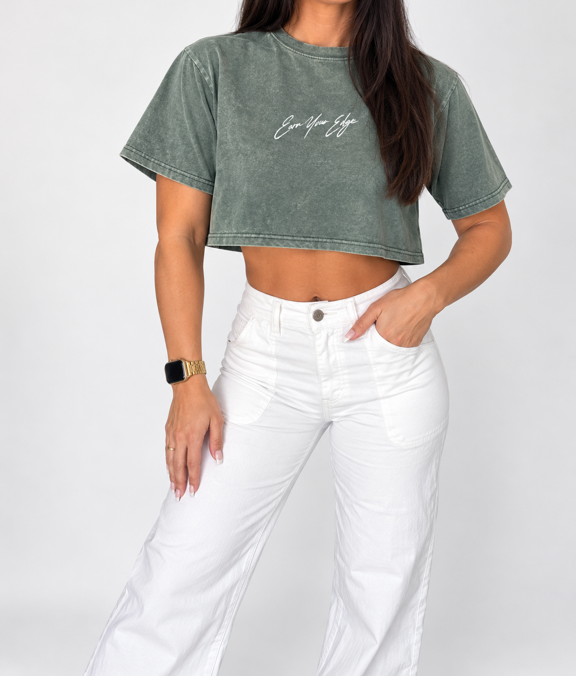 Earn Your Edge Crop Top